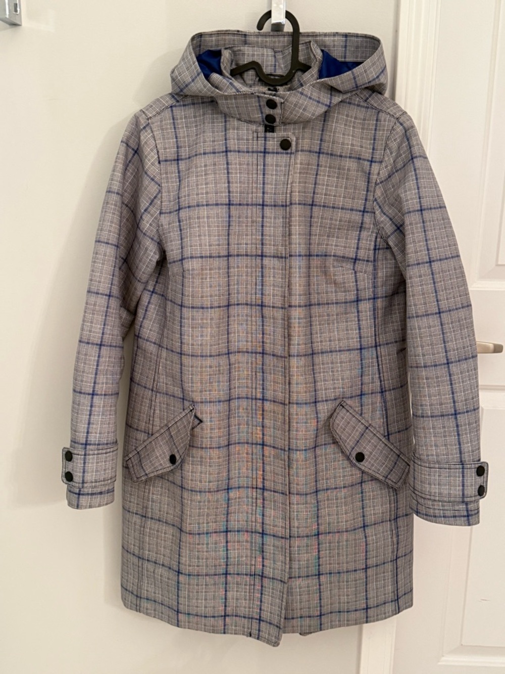 Boden Navy and White Plaid Jacket - Picture 6 of 7